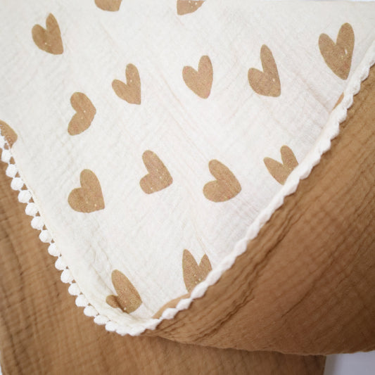 Foulard Omance – Cœurs (Double gaze)