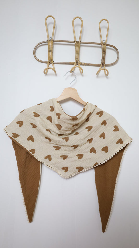 Foulard Omance – Cœurs (Double gaze)
